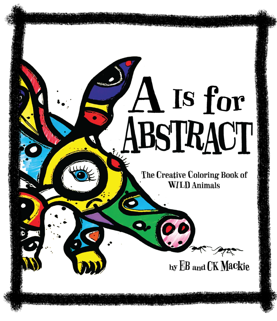 A is for abstract coloring book